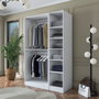 Hanah Home Armario Blanco con Estanterías